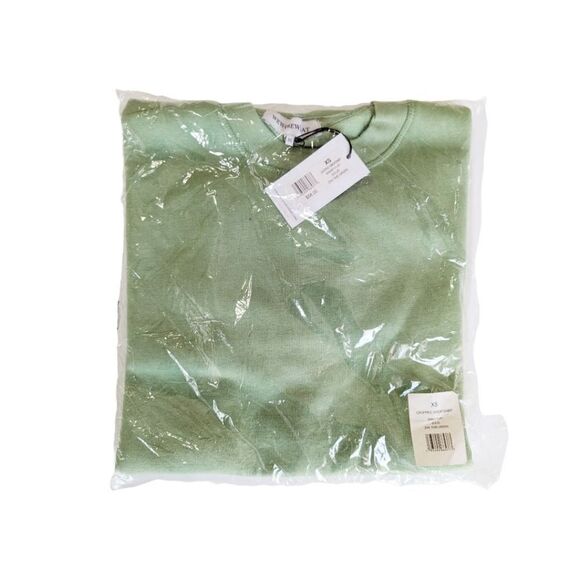 WEWOREWHAT Fair Green Cutoff Pullover XS NWT Clean Girl Aesthetic Cozy - Picture 3 of 11